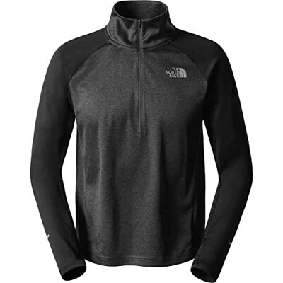 The North Face herr 1-4 dragkedja löpning fleece långärmad, TNF svart asfalt grå, XL The North Face herr 1-4 dragkedja löpning fleece långärmad, TNF svart asfalt grå, XL