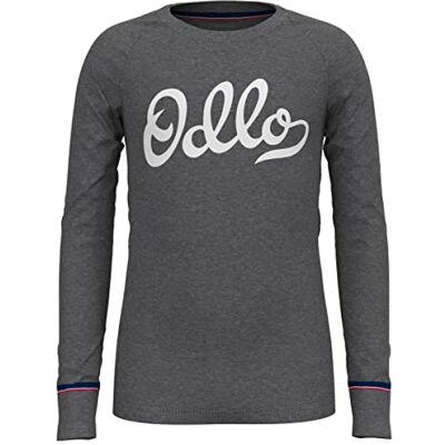 Odlo Bl Top Crew Neck L/S Active Warm Originals Eco Kids T-Shirt Män, Steel Grigio Melange, 4XL Odlo Bl Top Crew Neck L/S Active Warm Originals Eco Kids T-Shirt Män, Steel Grigio Melange, 4XL
