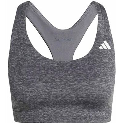 adidas dam Optime Essentials Workout Heather Medium Support Bra, grey four mel, S adidas dam Optime Essentials Workout Heather Medium Support Bra, grey four mel, S