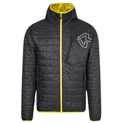 Rock Experience GOLDEN GATE PACK HOODIE PADDED MAN JACKET JACKA DUNT OUTDOOR, Grå/gul, S Rock Experience GOLDEN GATE PACK HOODIE PADDED MAN JACKET JACKA DUNT OUTDOOR, Grå/gul, S