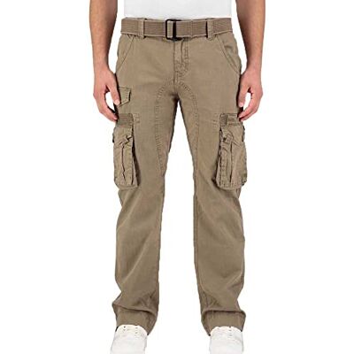 Alpha Industries Devision Pant-fritidsbyxor för män Taupe Alpha Industries Devision Pant-fritidsbyxor för män Taupe