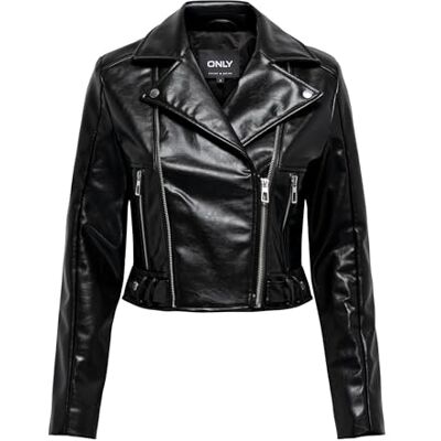 ONLY Onlkamilla patent axel biker Cc OTW, svart, L ONLY Onlkamilla patent axel biker Cc OTW, svart, L