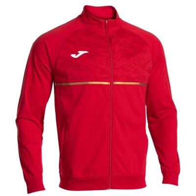 Joma Långärmad sportjacka för män, XS–3XL, andningsbar, med sidfickor, perfekt för löpning och träning, Record III Joma Långärmad sportjacka för män, XS–3XL, andningsbar, med sidfickor, perfekt för löpning och träning, Record III