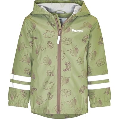 Playshoes Unisex barn regnjacka vind och vattentät regnrock regnkläder, Skogsdjur oliv, 92 Playshoes Unisex barn regnjacka vind och vattentät regnrock regnkläder, Skogsdjur oliv, 92