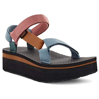 Teva Dam W platt form universell sandal, Ljus multi, 37 EU Teva Dam W platt form universell sandal, Ljus multi, 37 EU