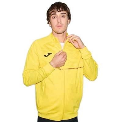 Joma Långärmad sportjacka för män, XS–3XL, andningsbar, med sidfickor, perfekt för löpning och träning, Record III Joma Långärmad sportjacka för män, XS–3XL, andningsbar, med sidfickor, perfekt för löpning och träning, Record III