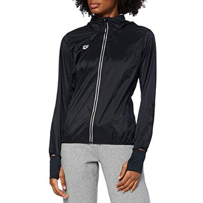 ARENA Dam Running Windbreaker, Black-Fluo Red, L ARENA Dam Running Windbreaker, Black-Fluo Red, L
