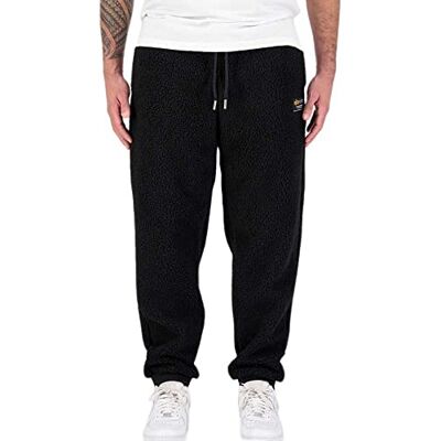 Alpha Industries Teddy Jogger Sweatpants för män Black Alpha Industries Teddy Jogger Sweatpants för män Black