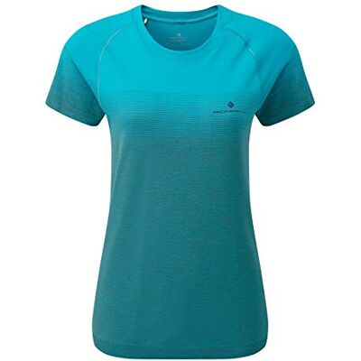 Ronhill Kvinnor Wmn's Tech Maraton S/S t-shirt kortärmad, spa grön/grå marl, 6-8 Ronhill Kvinnor Wmn's Tech Maraton S/S t-shirt kortärmad, spa grön/grå marl, 6-8