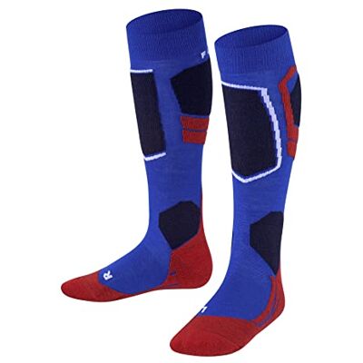 FALKE unisex barn Skidstrumpor SK4 Advanced K Kh ull funktionsmaterial varm tunn 1 par, Blå Olympic 6940, 23-26 FALKE unisex barn Skidstrumpor SK4 Advanced K Kh ull funktionsmaterial varm tunn 1 par, Blå Olympic 6940, 23-26