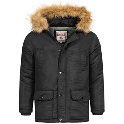 Lonsdale Pojkar Rothley vinterjacka, svart, 152 cm Lonsdale Pojkar Rothley vinterjacka, svart, 152 cm