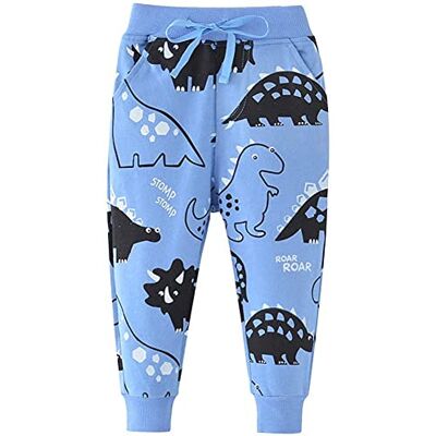 Pantaloni lunghi per ragazzi Barnbyxor, Dinosaurie blå, 2-3 anni Pantaloni lunghi per ragazzi Barnbyxor, Dinosaurie blå, 2-3 anni