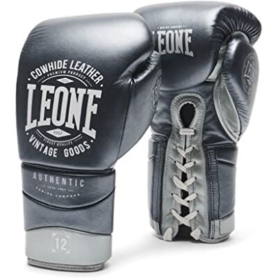 LEONE 1947 , GUANTI BOXE AUTHENTIC 2 16OZ Grå LEONE 1947 , GUANTI BOXE AUTHENTIC 2 16OZ Grå
