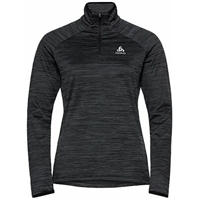 Odlo dam mellanlager 1/2 dragkedja millenium element pullover svart melange Large Odlo dam mellanlager 1/2 dragkedja millenium element pullover svart melange Large