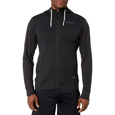 Craft herr Deft 2.0 Full-Zip Jersey träningsjacka-svart, mörkgrå jackor svart Medium Craft herr Deft 2.0 Full-Zip Jersey träningsjacka-svart, mörkgrå jackor svart Medium