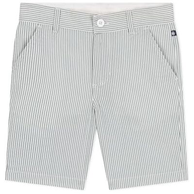 Petit Bateau Bermudashorts för pojkar, Vit/grön, 4 �r Petit Bateau Bermudashorts för pojkar, Vit/grön, 4 �r