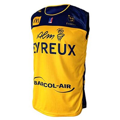 ALM Evreux Basket ball ALM Evreux officiell trikot hemma, 2019-2020 XX-small gul ALM Evreux Basket ball ALM Evreux officiell trikot hemma, 2019-2020 XX-small gul