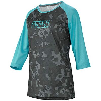 IXS Carve Women jersey lagoon camo 44 undertröja, blå IXS Carve Women jersey lagoon camo 44 undertröja, blå