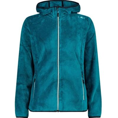 CMP Woman Jacket Fix Hood, teal, 48 CMP Woman Jacket Fix Hood, teal, 48