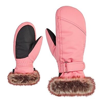 Ziener Flicka LED-skidvantar/vintersport varm, andas, rosa vanilj, 7 Ziener Flicka LED-skidvantar/vintersport varm, andas, rosa vanilj, 7