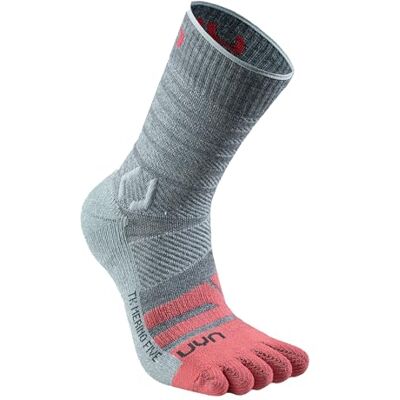 UYN Trekking Five Merino Damstrumpor, Grå/Rosa, 36 EU UYN Trekking Five Merino Damstrumpor, Grå/Rosa, 36 EU