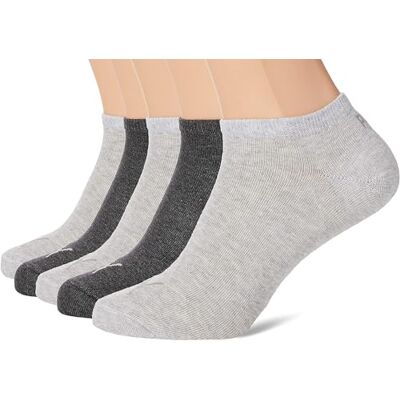 PUMA unisex strumpor (5-pack), antracit, l mel grå/m mel grå, 35-38 EU PUMA unisex strumpor (5-pack), antracit, l mel grå/m mel grå, 35-38 EU