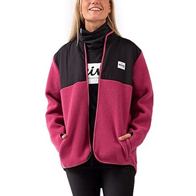 Eivy Dam björn sherpajacka fleecejacka hallon Eivy Dam björn sherpajacka fleecejacka hallon