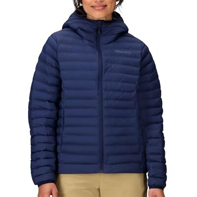 Marmot Kvinnor Wm'S Echo Featherless Hoody, Varm Puffyjacka, Isolerad Vinterjacka Med Huva, Vattenavvisande Quiltad Parkas, Lätt, Packbar Och Vindtät Utomhusjacka, Arctic Navy, S Marmot Kvinnor Wm'S Echo Featherless Hoody, Varm Puffyjacka, Isolerad Vinterjacka Med Huva, Vattenavvisande Quiltad Parkas, Lätt, Packbar Och Vindtät Utomhusjacka, Arctic Navy, S