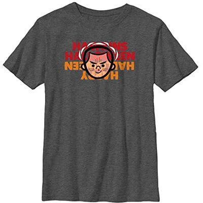 Stranger Things pojkar Hawkins halloween kortärmad t-shirt, Mörkgrå, one size Stranger Things pojkar Hawkins halloween kortärmad t-shirt, Mörkgrå, one size