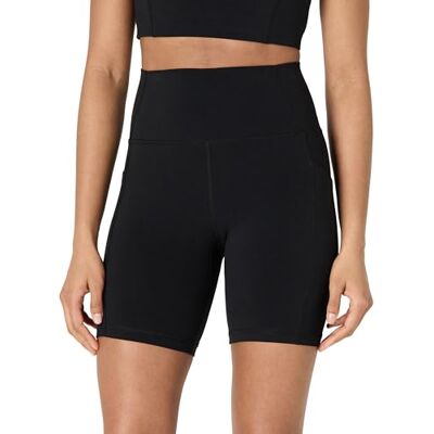 Amazon Essentials Active FormFlex Buttery mjuk hög midja 17,78 cm cykelshorts med fickor, Svart, M Amazon Essentials Active FormFlex Buttery mjuk hög midja 17,78 cm cykelshorts med fickor, Svart, M