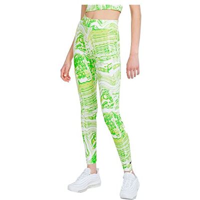 NIKE Dam W NSW Lggng AOP PRNT leggings, Vit/Lt citron twist, XL NIKE Dam W NSW Lggng AOP PRNT leggings, Vit/Lt citron twist, XL