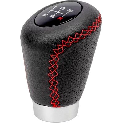 +PWR Car Parts OEM sport kort perf svart röd +PWR Car Parts OEM sport kort perf svart röd