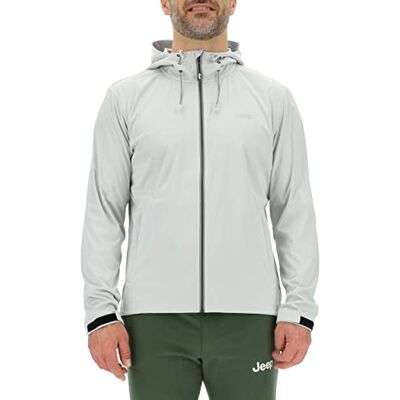 Jeep O102714-J955 J LIGHT JACKA MED PROFTSHELL CAP MED J23S ZIP Män Glacier Grå XL Jeep O102714-J955 J LIGHT JACKA MED PROFTSHELL CAP MED J23S ZIP Män Glacier Grå XL