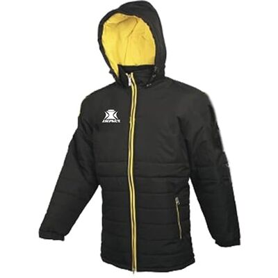 Impact Rugby PARKA GRAND FROID IMPACT svart/gul Impact Rugby PARKA GRAND FROID IMPACT svart/gul