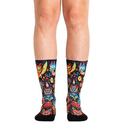 Ridefyl Sportstrumpor, crossfit, cykling, löpning, maskar ML, Flerfärgad, Medium-X-Large Ridefyl Sportstrumpor, crossfit, cykling, löpning, maskar ML, Flerfärgad, Medium-X-Large