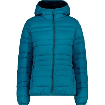 CMP Damjacka i nylon med fast huva, blågrön, 40 CMP Damjacka i nylon med fast huva, blågrön, 40