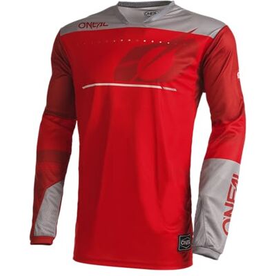 O'NEAL Långärmad Motocross-tröja MX MTB Mountainbike Lättviktiga material, laserskurna ventilationshål, ergoIngenmiskt snitt Hardwear Haze V.22 Vuxen Rödgrå XL O'NEAL Långärmad Motocross-tröja MX MTB Mountainbike Lättviktiga material, laserskurna ventilationshål, ergoIngenmiskt snitt Hardwear Haze V.22 Vuxen Rödgrå XL