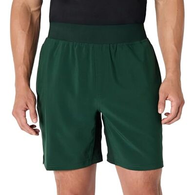 Amazon Essentials atletisk prestanda för män, stretch vävd löpning, träning, 17,78 cm träningsshorts, mörkgrön, X-Large Amazon Essentials atletisk prestanda för män, stretch vävd löpning, träning, 17,78 cm träningsshorts, mörkgrön, X-Large