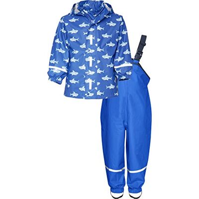 Playshoes Apparel regnset ofodrade tvådelade regnbyxor regnjacka regnkläder, blå, 92 Playshoes Apparel regnset ofodrade tvådelade regnbyxor regnjacka regnkläder, blå, 92