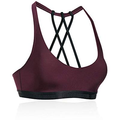 Under Armour låg bandsport-bh för kvinnor Raisin Red XS Under Armour låg bandsport-bh för kvinnor Raisin Red XS