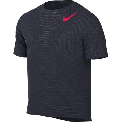 NIKE Aeroswift Dri-Fit ADV kortärmad löpartopp för män, obsidian/Bright Crimson, HJ3377-451, S NIKE Aeroswift Dri-Fit ADV kortärmad löpartopp för män, obsidian/Bright Crimson, HJ3377-451, S