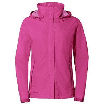 VAUDE Regnjacka dam lätt – dam Escape Light Jacket, vattentät utomhusjacka, andningsbar vindjacka med huva, klimatvänlig vandringsjacka VAUDE Regnjacka dam lätt – dam Escape Light Jacket, vattentät utomhusjacka, andningsbar vindjacka med huva, klimatvänlig vandringsjacka