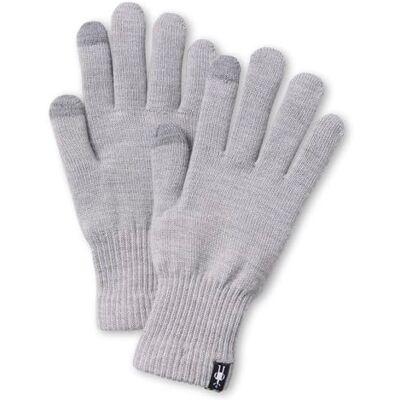 Smartwool Unisex Liner Handskar, Light Gray Heather, L Smartwool Unisex Liner Handskar, Light Gray Heather, L