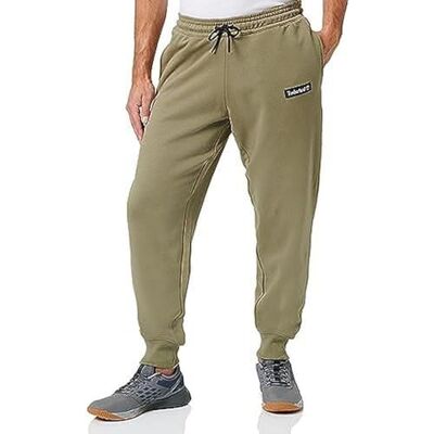 Timberland Woven Badge Sweatpants Färg Cassel Earth Storlek L för Män, Cassel Earth, L Timberland Woven Badge Sweatpants Färg Cassel Earth Storlek L för Män, Cassel Earth, L