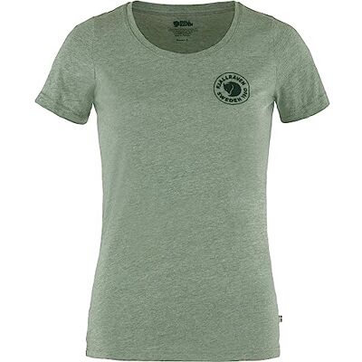 Fjällräven Dam 1960 logo W t-shirt, grön (Patina Green-Melange), L Fjällräven Dam 1960 logo W t-shirt, grön (Patina Green-Melange), L