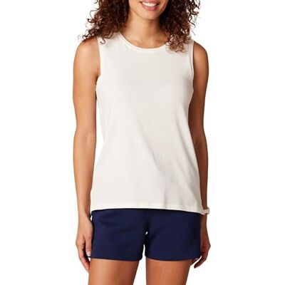 Amazon Essentials Core 10 Dam Varm mjuk bomullsblandning Full täckning Yoga Ärmellös Tanktop - Vit - XL Amazon Essentials Core 10 Dam Varm mjuk bomullsblandning Full täckning Yoga Ärmellös Tanktop - Vit - XL