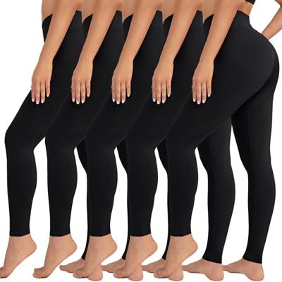 VALANDY Leggings med hög midja för kvinnor stretch magkontroll träning löpning yogabyxor reg&plusstorlek VALANDY Leggings med hög midja för kvinnor stretch magkontroll träning löpning yogabyxor reg&plusstorlek
