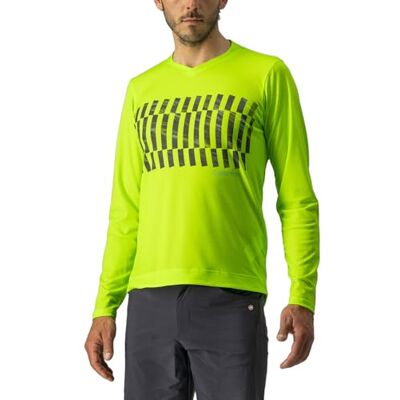 CASTELLI 4522009-383 Trail TECH LS Tee sweatshirt herr elektrisk lime/mörk lime XS, Elektrischer Limette/Dunkler Kalk, XS CASTELLI 4522009-383 Trail TECH LS Tee sweatshirt herr elektrisk lime/mörk lime XS, Elektrischer Limette/Dunkler Kalk, XS