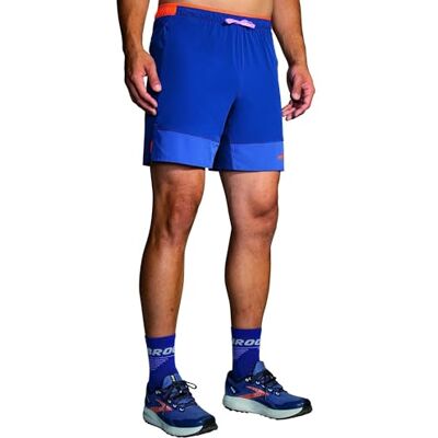 Brooks 211454452 High Point 7 tum 2-i-1 shorts herr mörk aygeansk/ljus orange storlek 35 Brooks 211454452 High Point 7 tum 2-i-1 shorts herr mörk aygeansk/ljus orange storlek 35