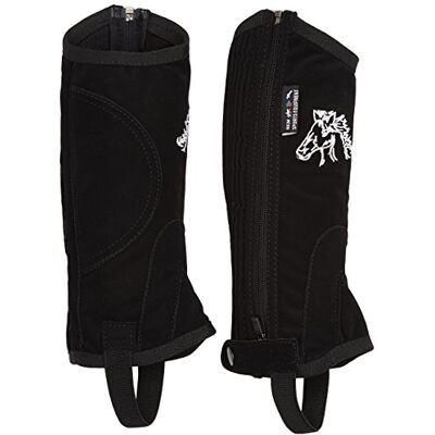 HKM Nubuk KIDS Shortchaps, Svart, 6 HKM Nubuk KIDS Shortchaps, Svart, 6